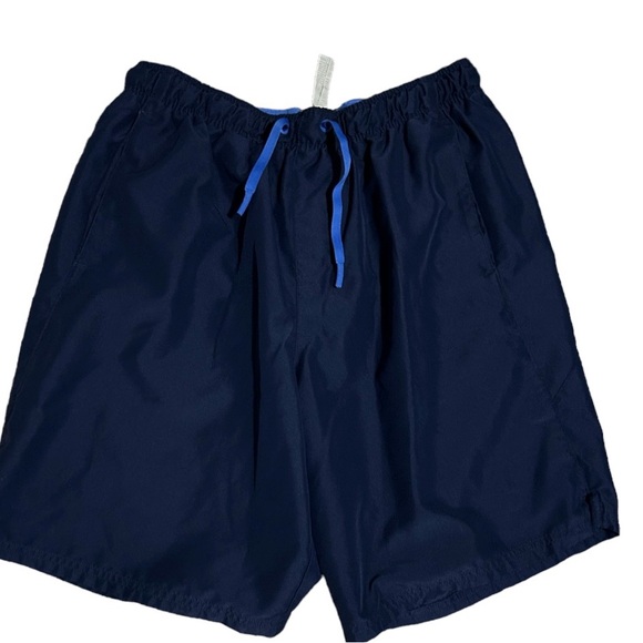 Men's Under Armour Swim Trunks Navy‎ Blue Board Shorts/L - Picture 1 of 4